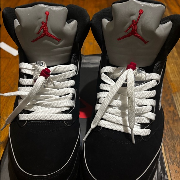 Nike Black and White Sneakers with Red Accents